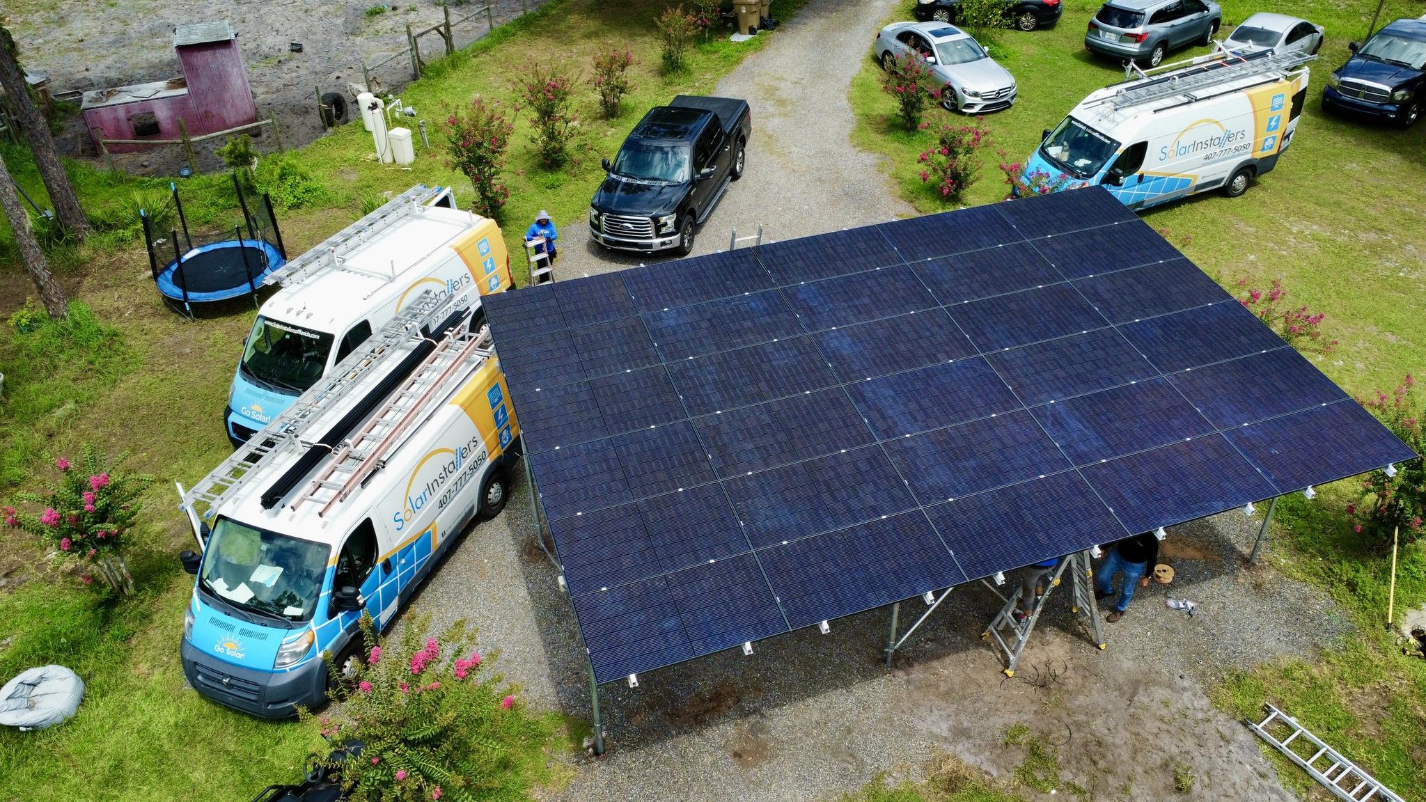 Carport Solar Installation