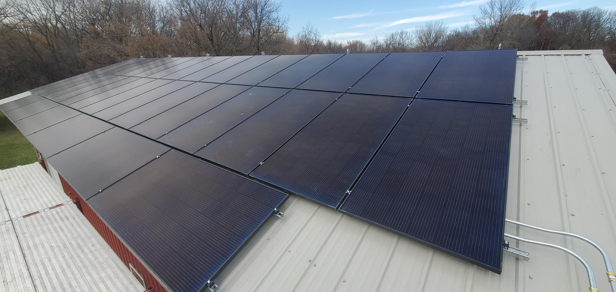 Z-Rack on metal roof