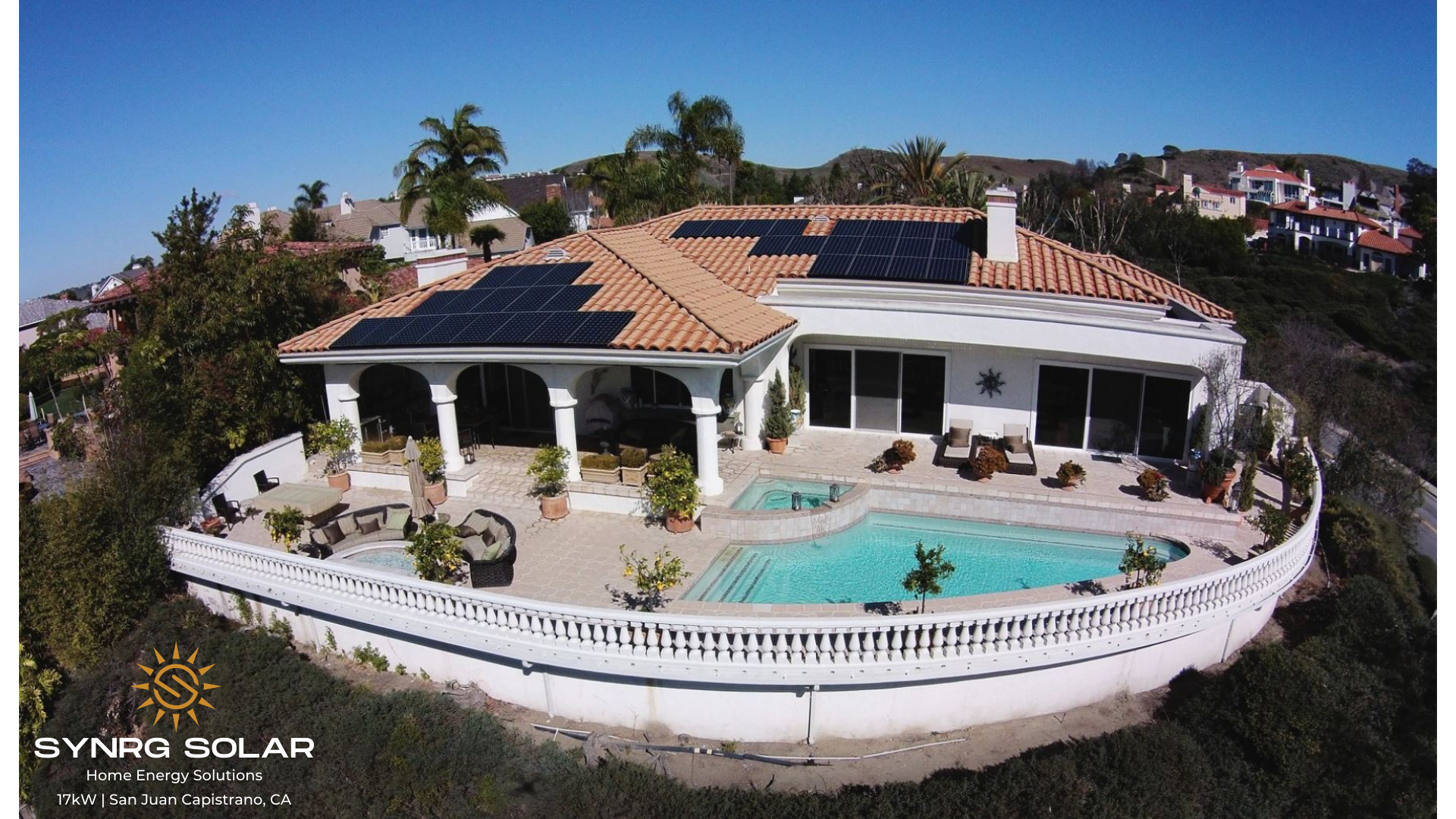 Custom install on clay tile roof - San Juan Capistrano, CA