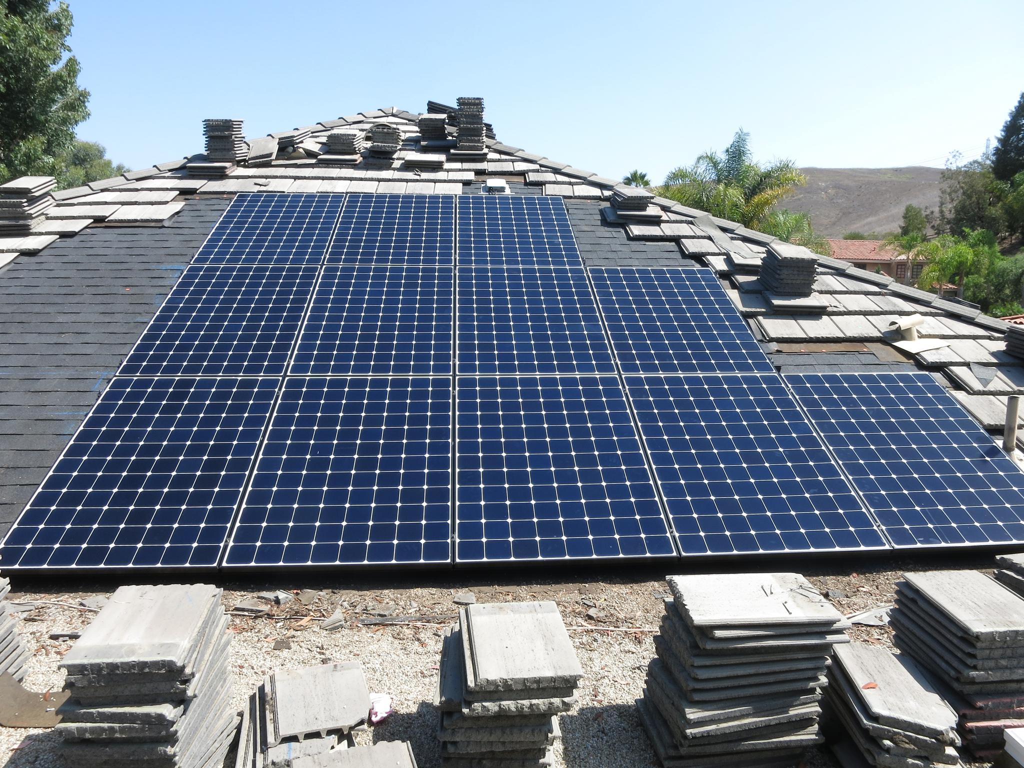 Custom install on light weight concrete roof - San Juan Capistrano, CA