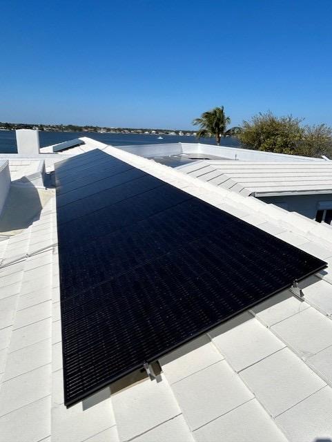 Solar installation, in Palm Beach Gardens Florida
