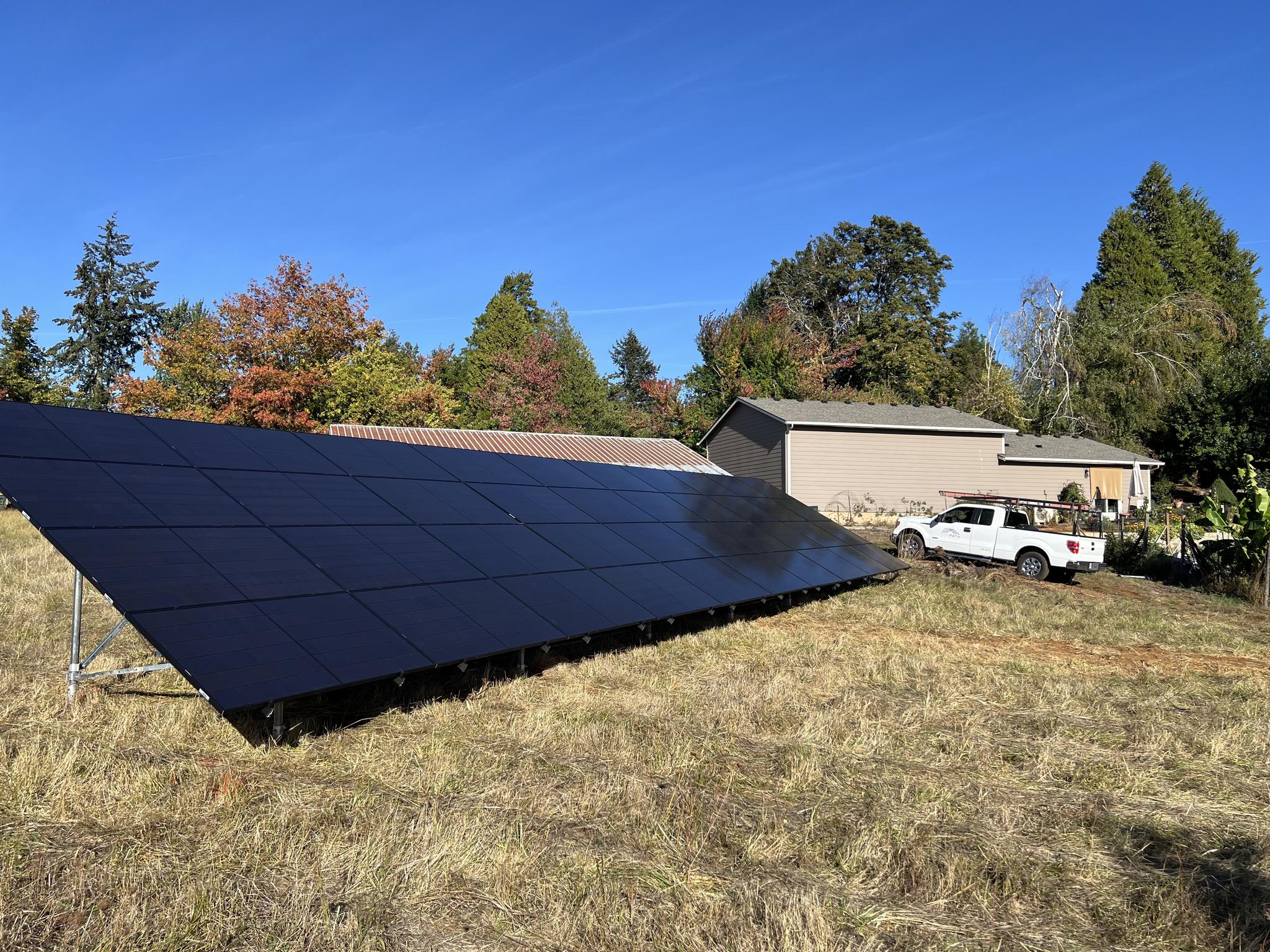 A beautiful beautiful ground mount in Aumsville