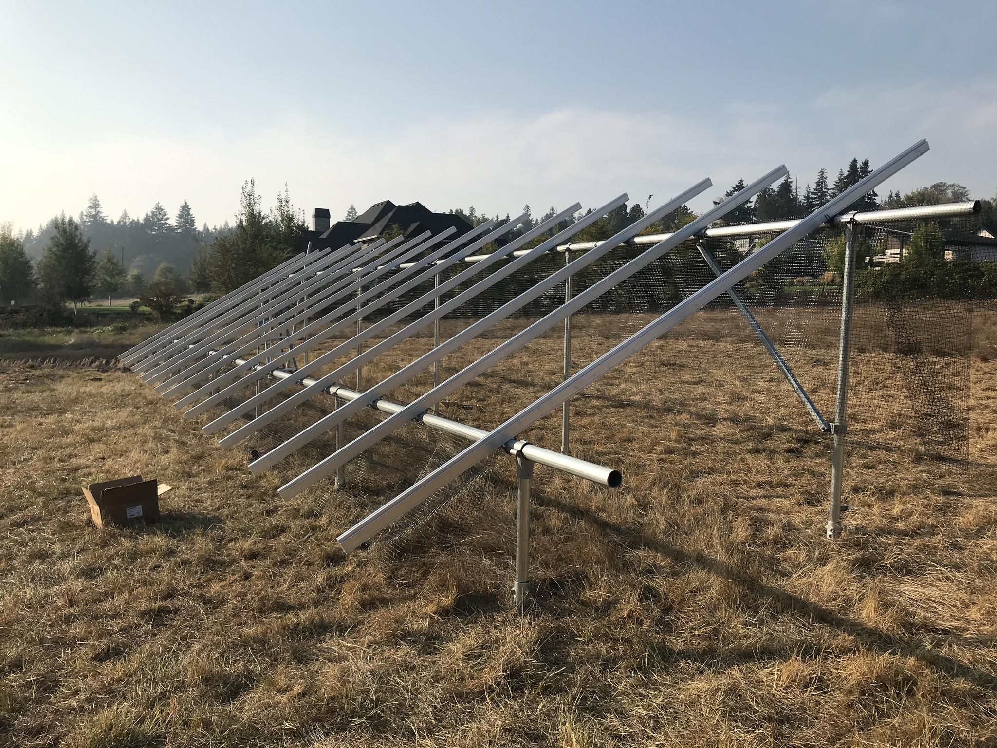 Ground Mount - racked, ready for panels