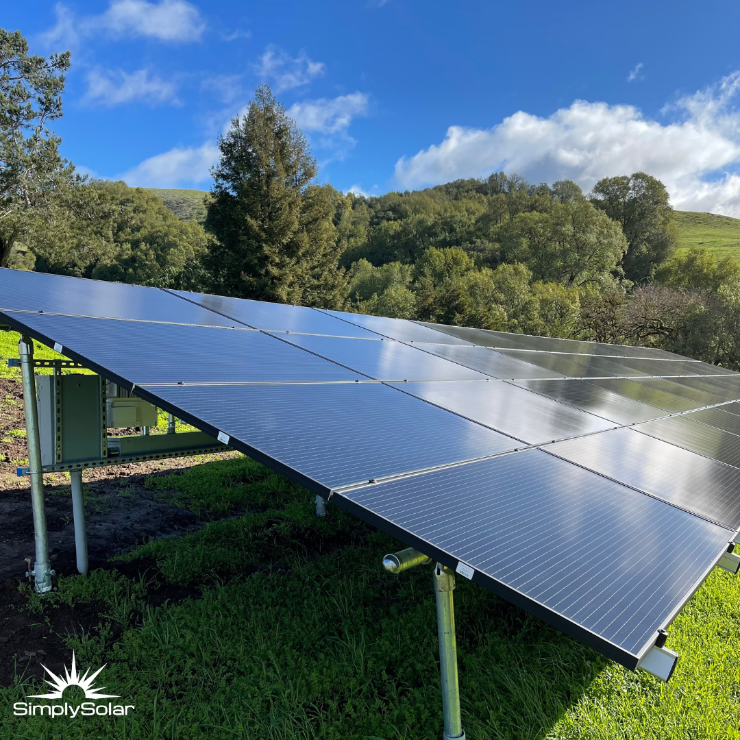 Ground Mounted Install for a Residential Customer in Sonoma