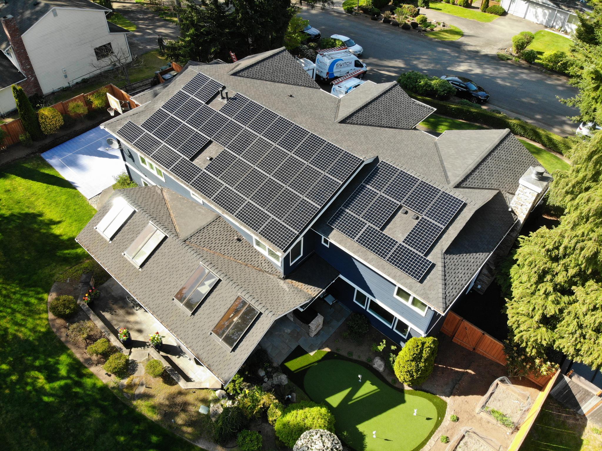 SunPower Array in Clyde Hill, WA