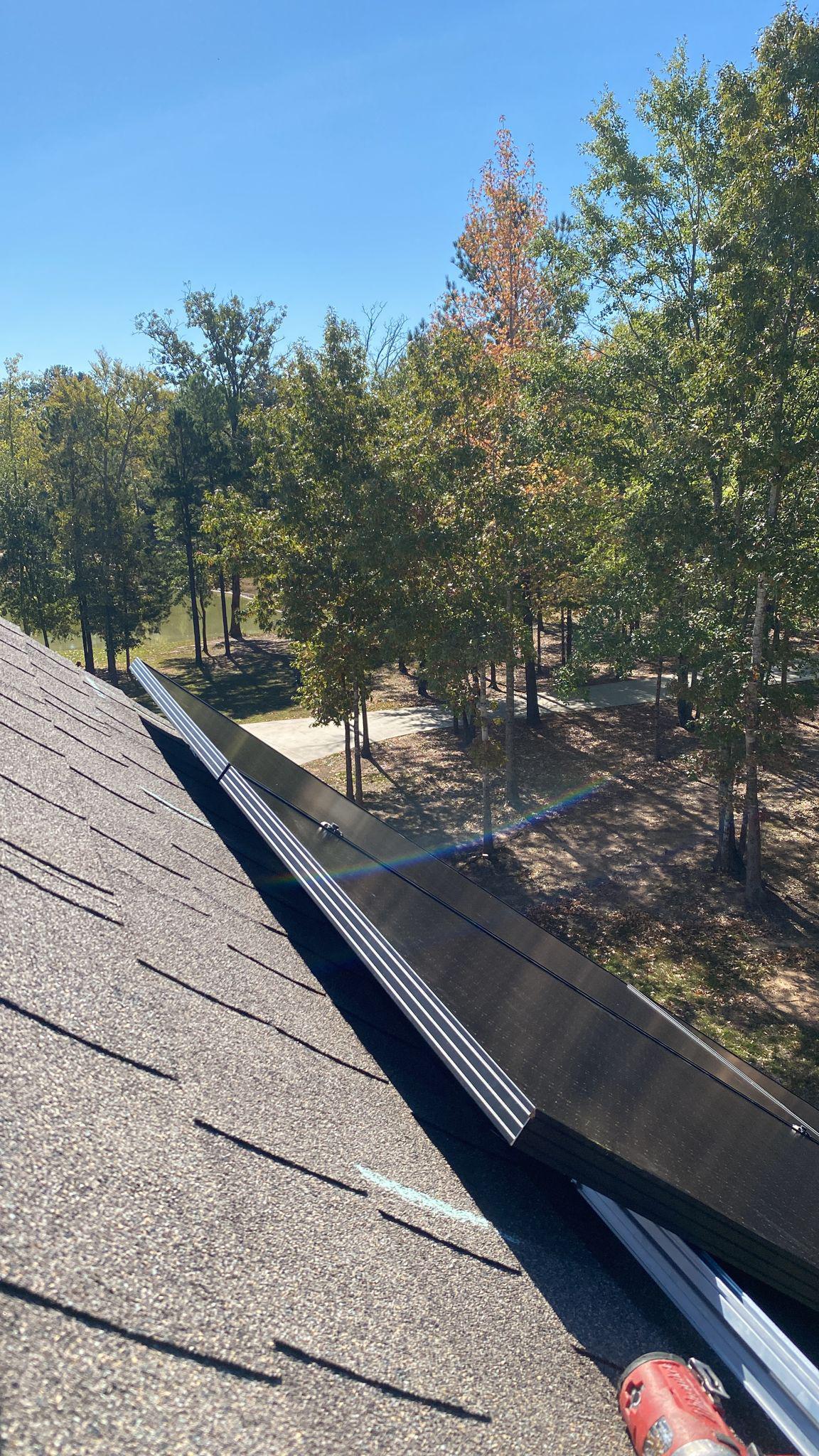 Solar Panels catching the light