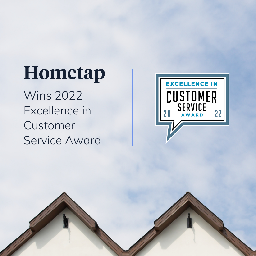 Hometap wins 2022 Excellence Award in Customer Service