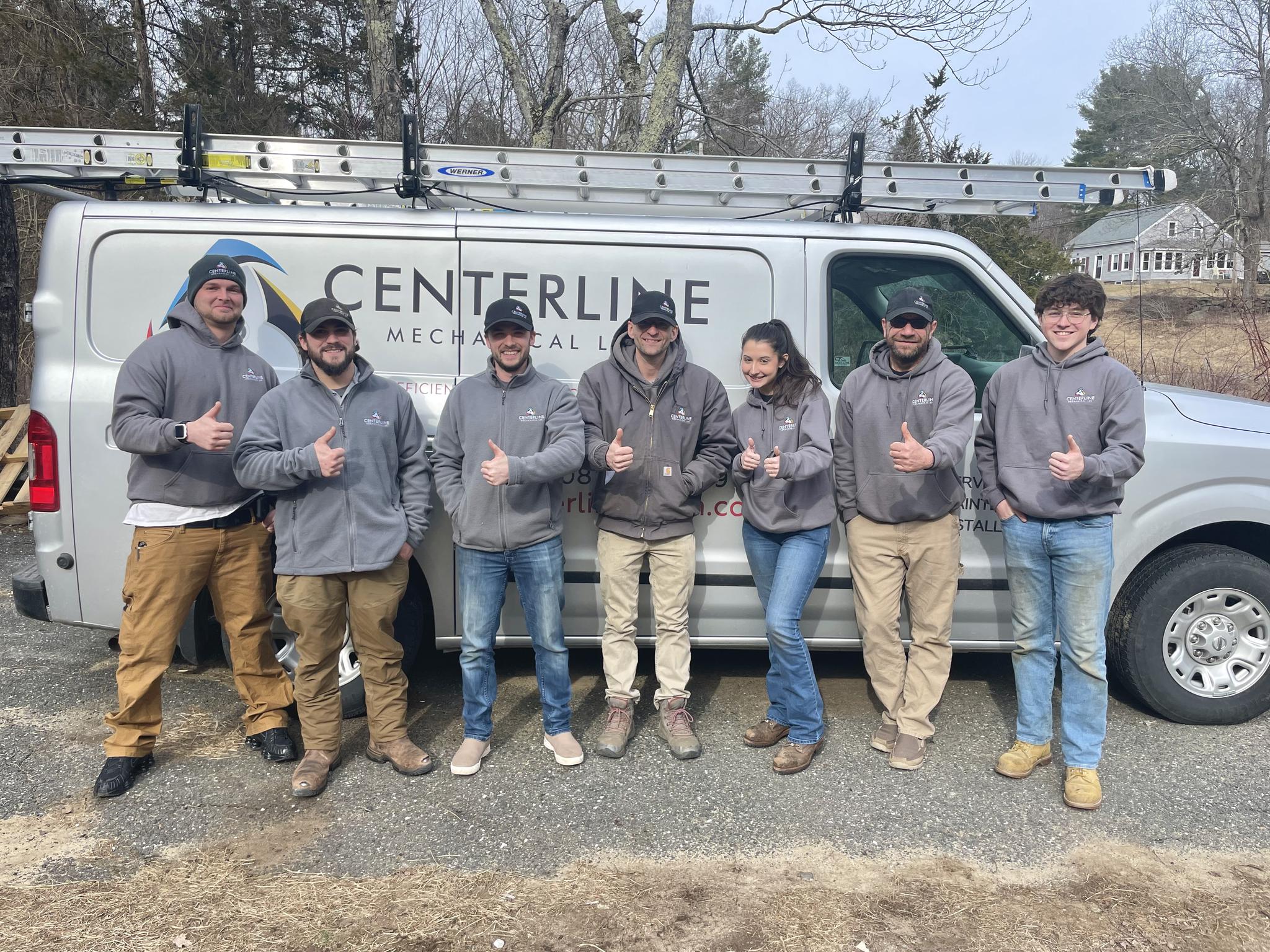 Centerline Team is ready to install your new heat pump system!