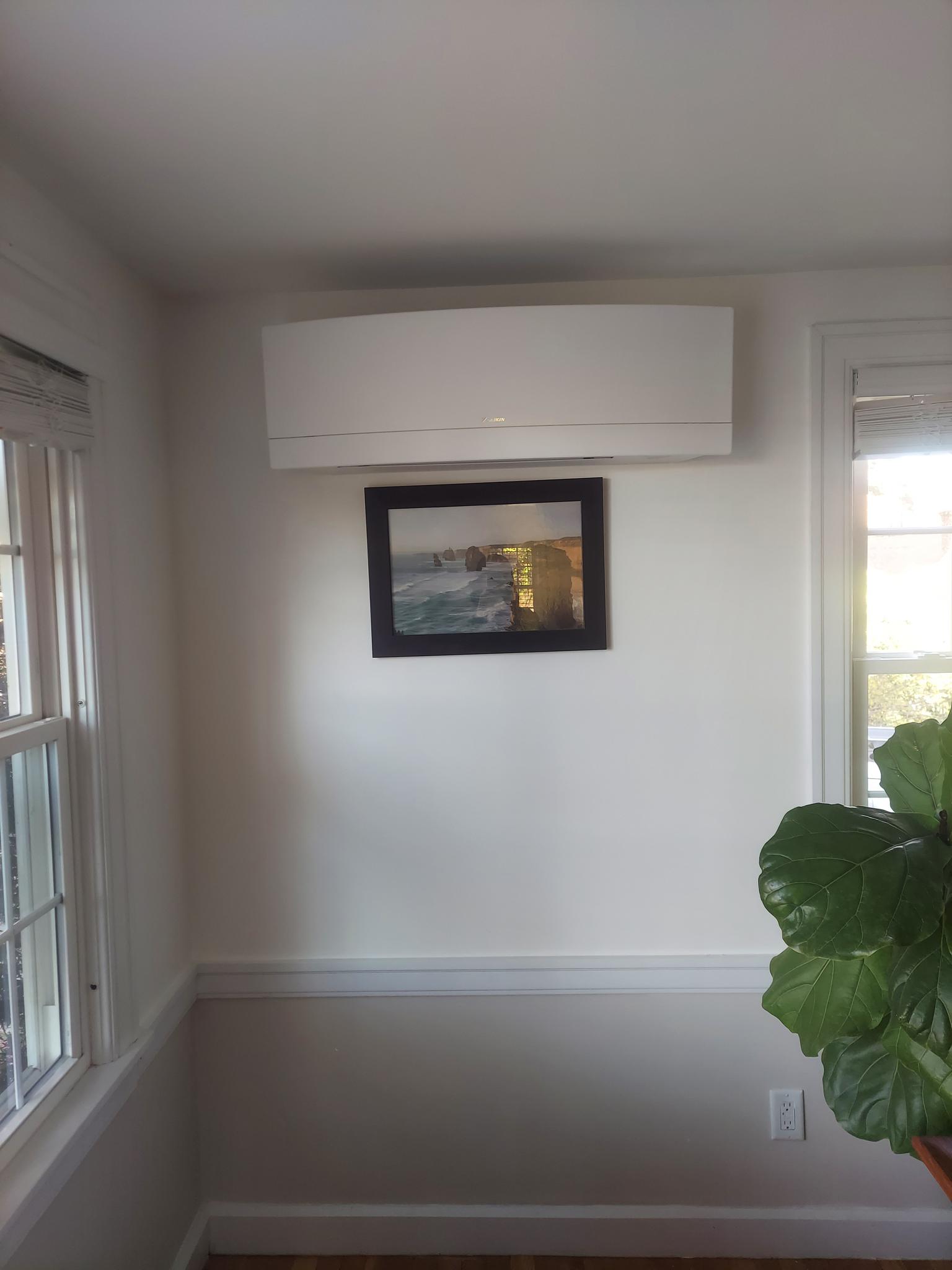 Daikin European Mounted Emura Series Highwall unit in Matte White.