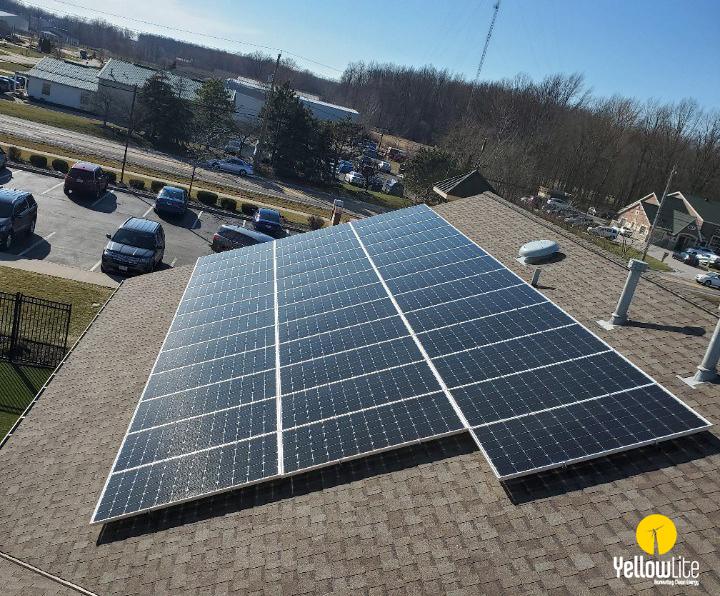 A beautiful 37.60 kW system installed at Avon, Ohio.