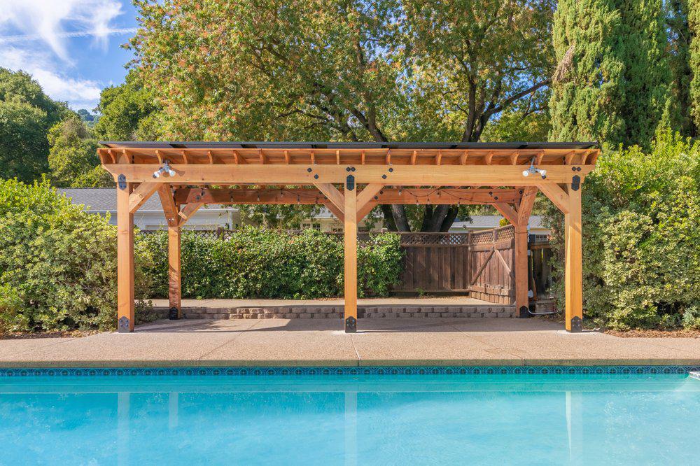 Solar producing pool cabana!