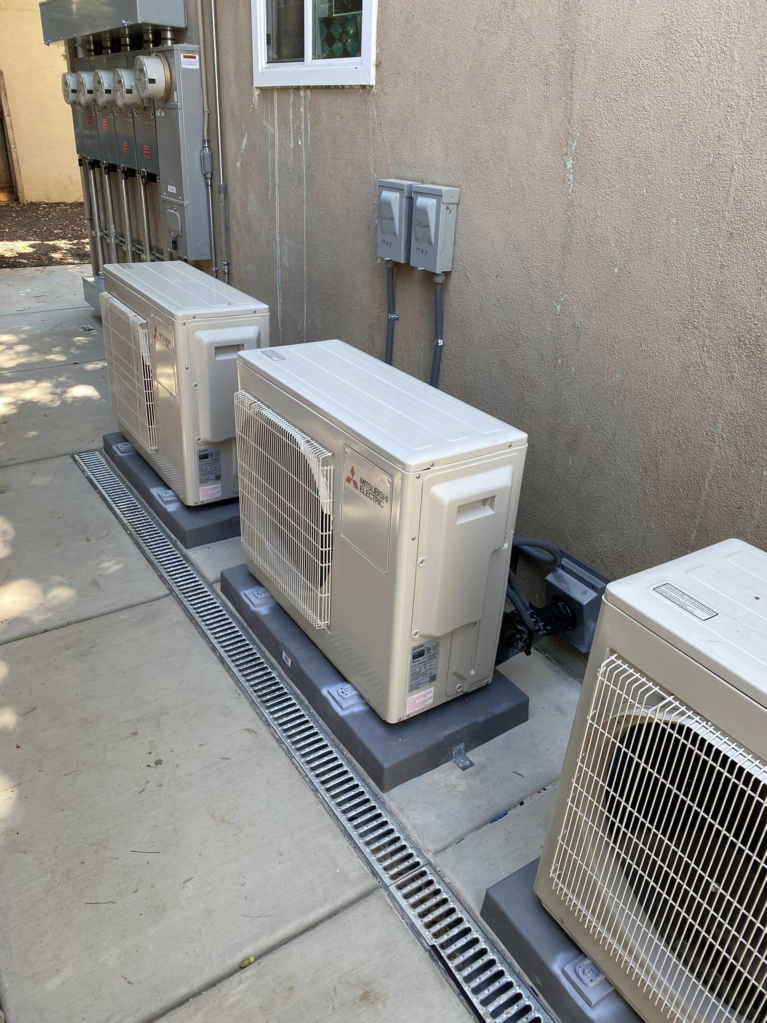 HVAC system installation for the apartment complex
