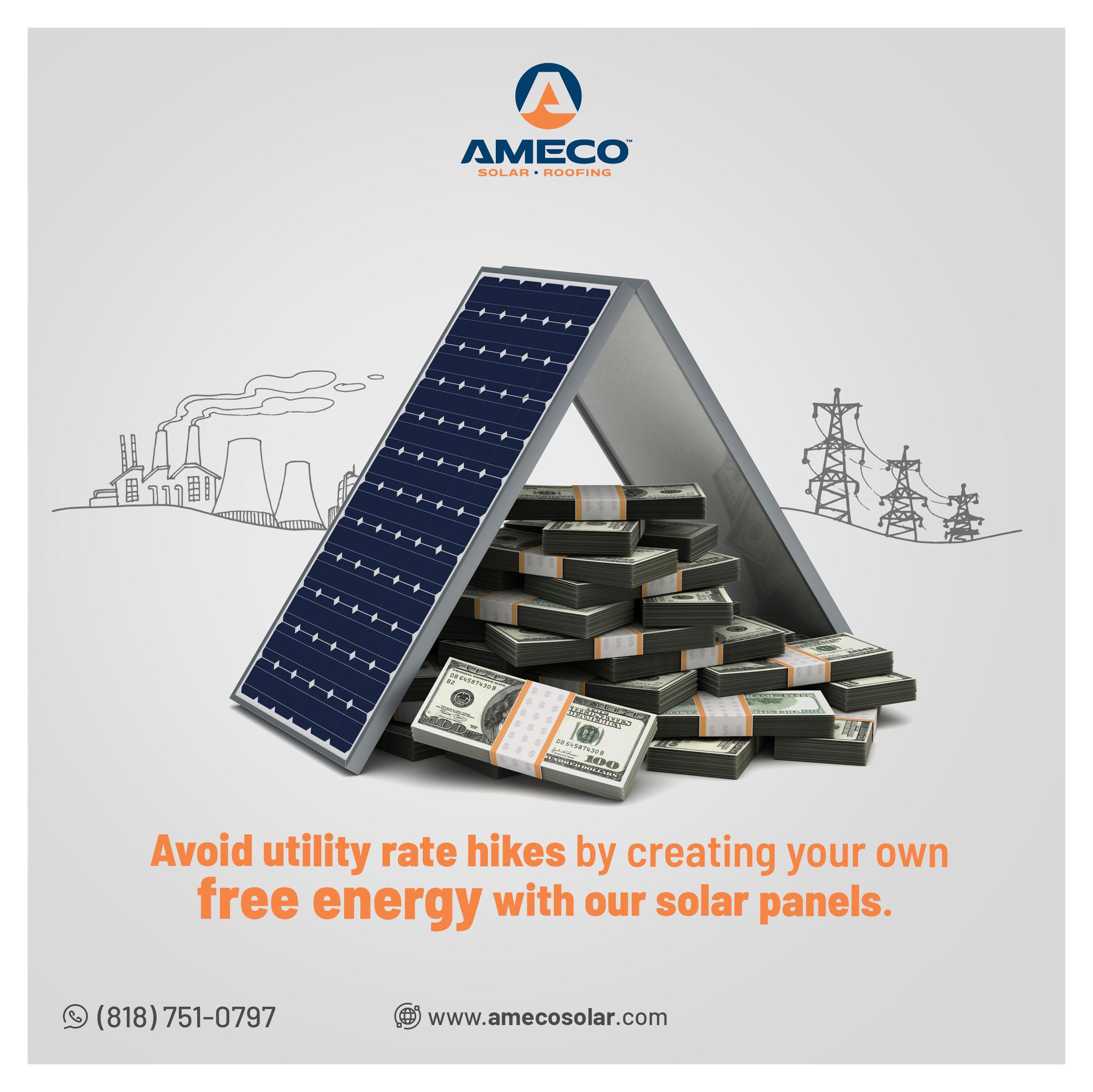 Historically, utility rates have increased at a rate of 6% a year, and there is no guarantee utility companies won't raise prices even higher.