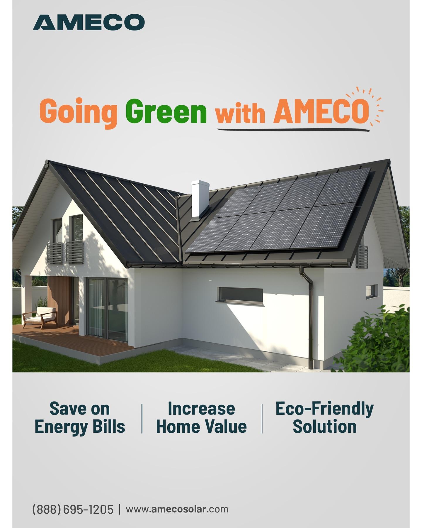 Going green with AMECO means more than just solar panels.