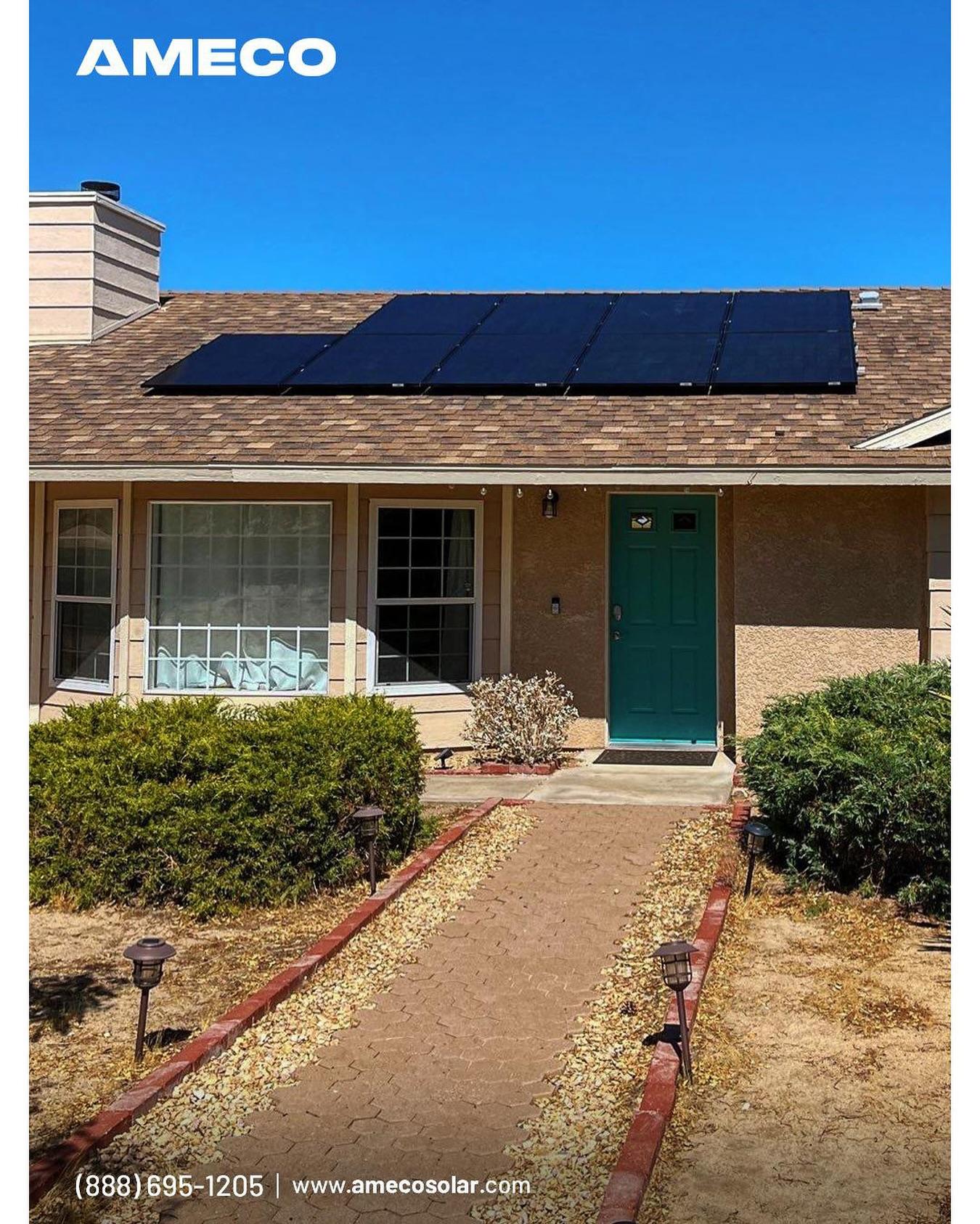 This home is powered by the sun, thanks to an AMECO solar setup.