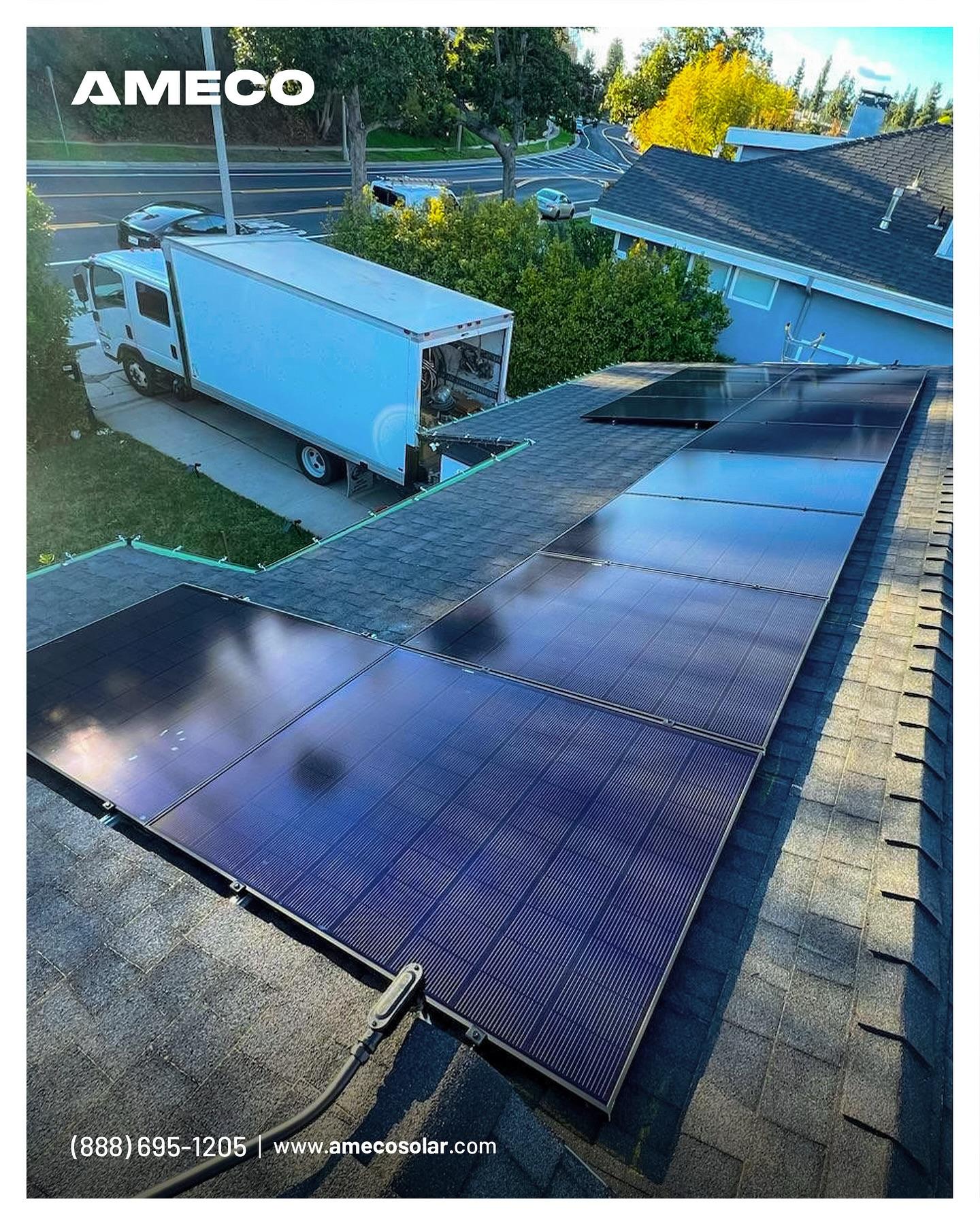 This roof’s about to make its own power.