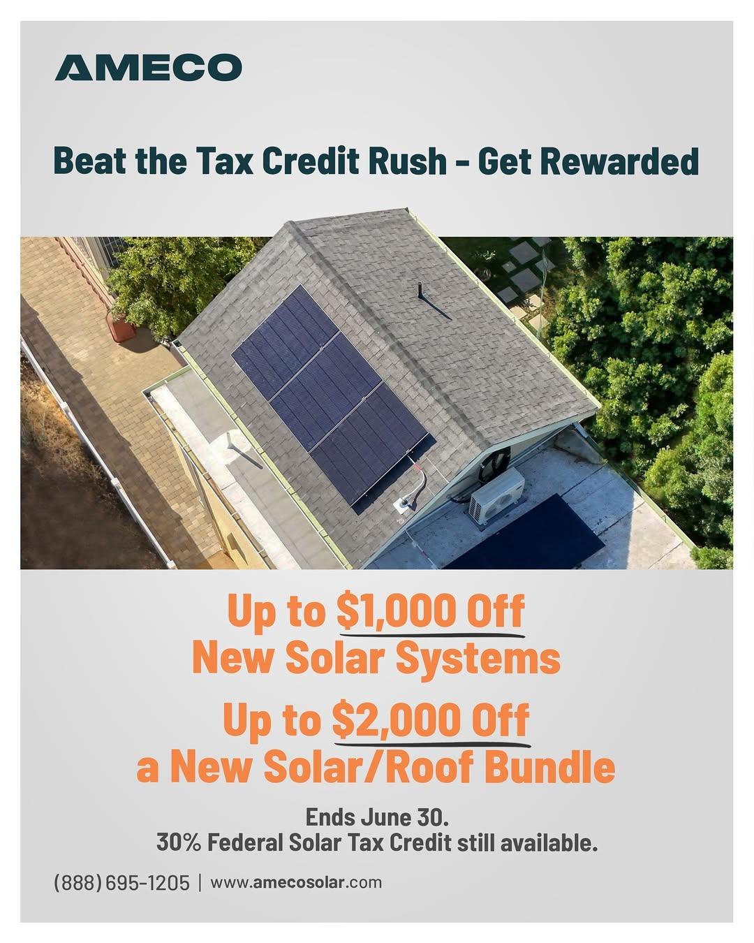 The 30% tax credit may vanish soon — beat the July vote and get up to $2,000 OFF!