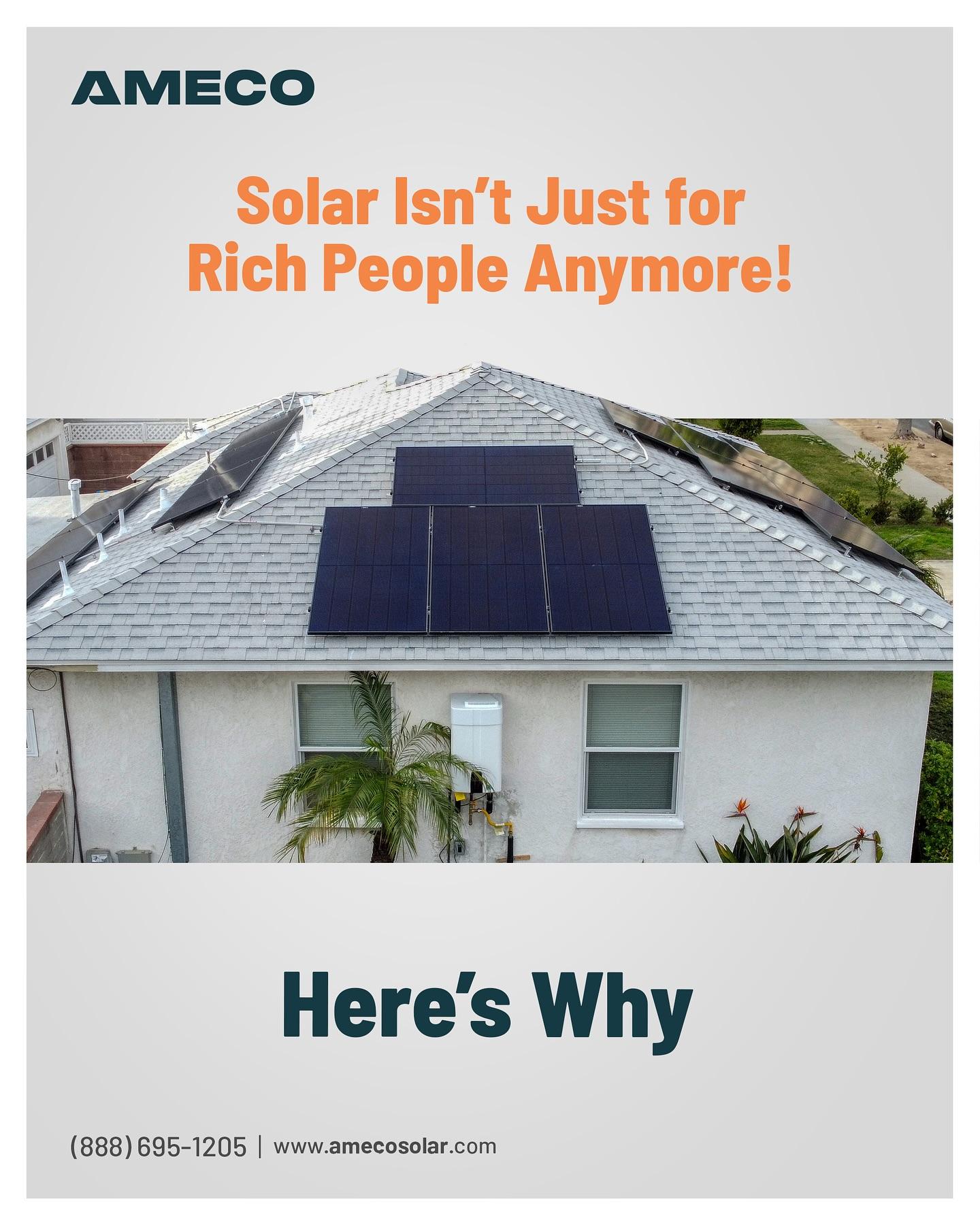 Thanks to declining panel prices, flexible financing options like leases and loans, and government incentives, many middle and lower-income families can now install solar systems without a huge upfront cost.