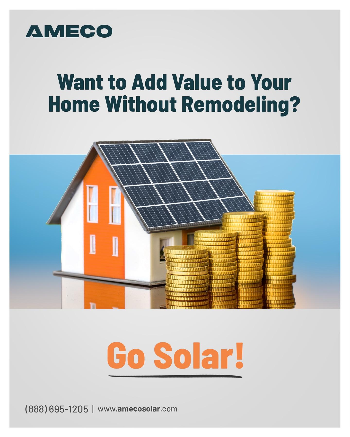 Homes with solar sell for up to 6% more, thanks to lower energy bills and growing buyer demand for sustainable features.