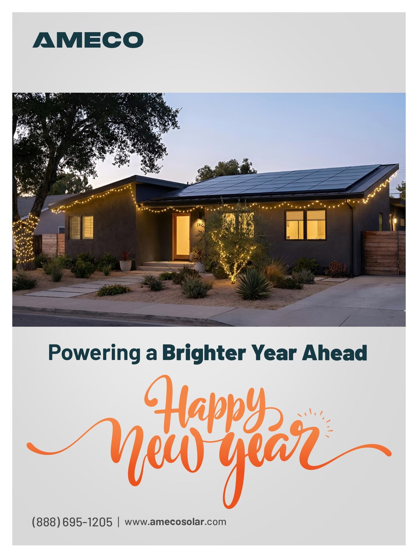 Here’s to a brighter year ahead with AMECO Solar & Roofing.