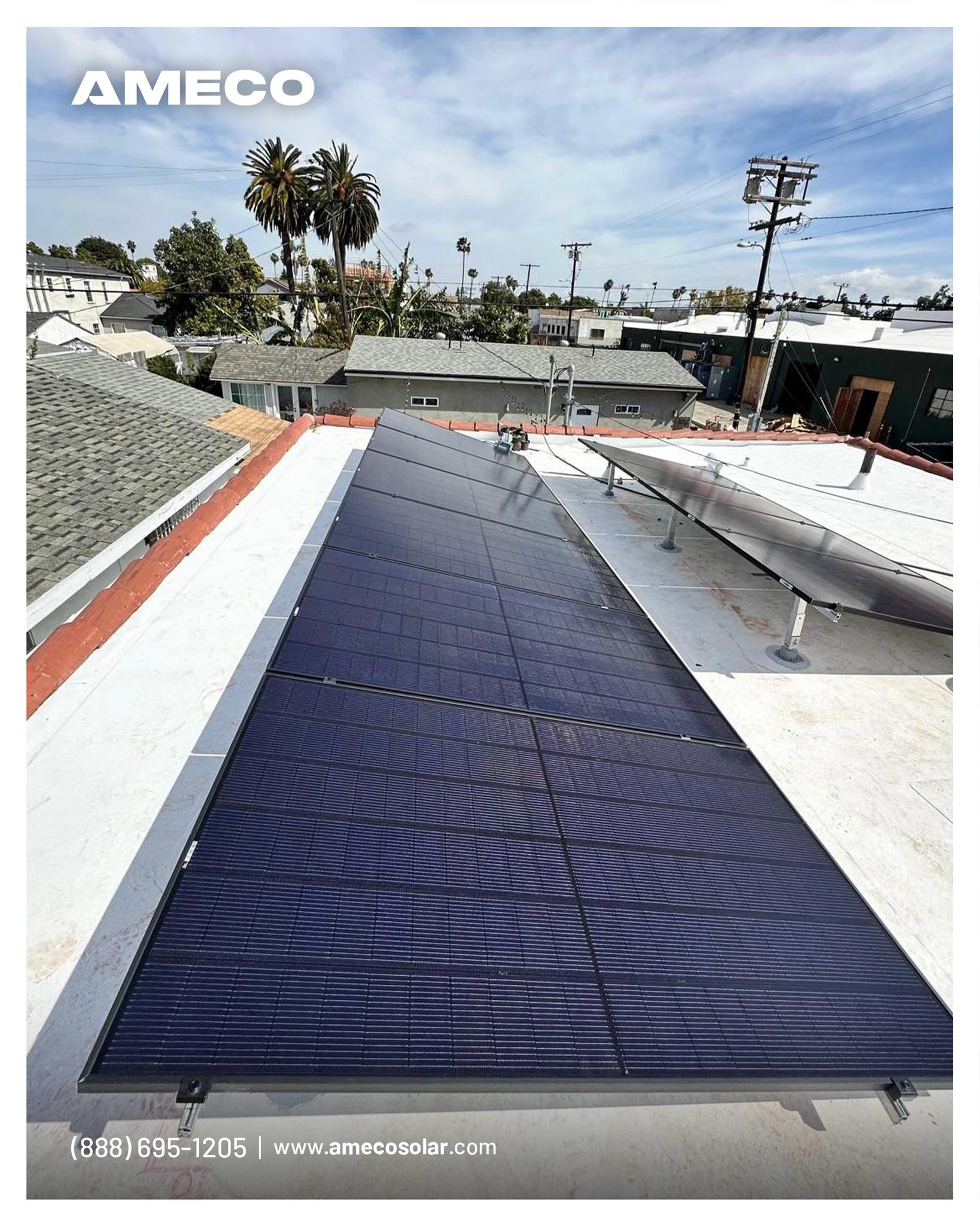 One thing many homeowners don’t realize is that flat roofs can be excellent for solar when designed correctly.