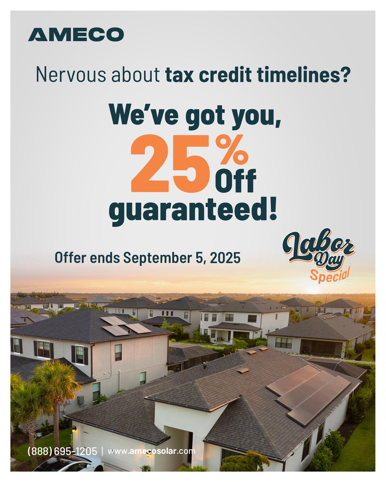 Tax Credit Insurance from AMECO Solar & Roofing