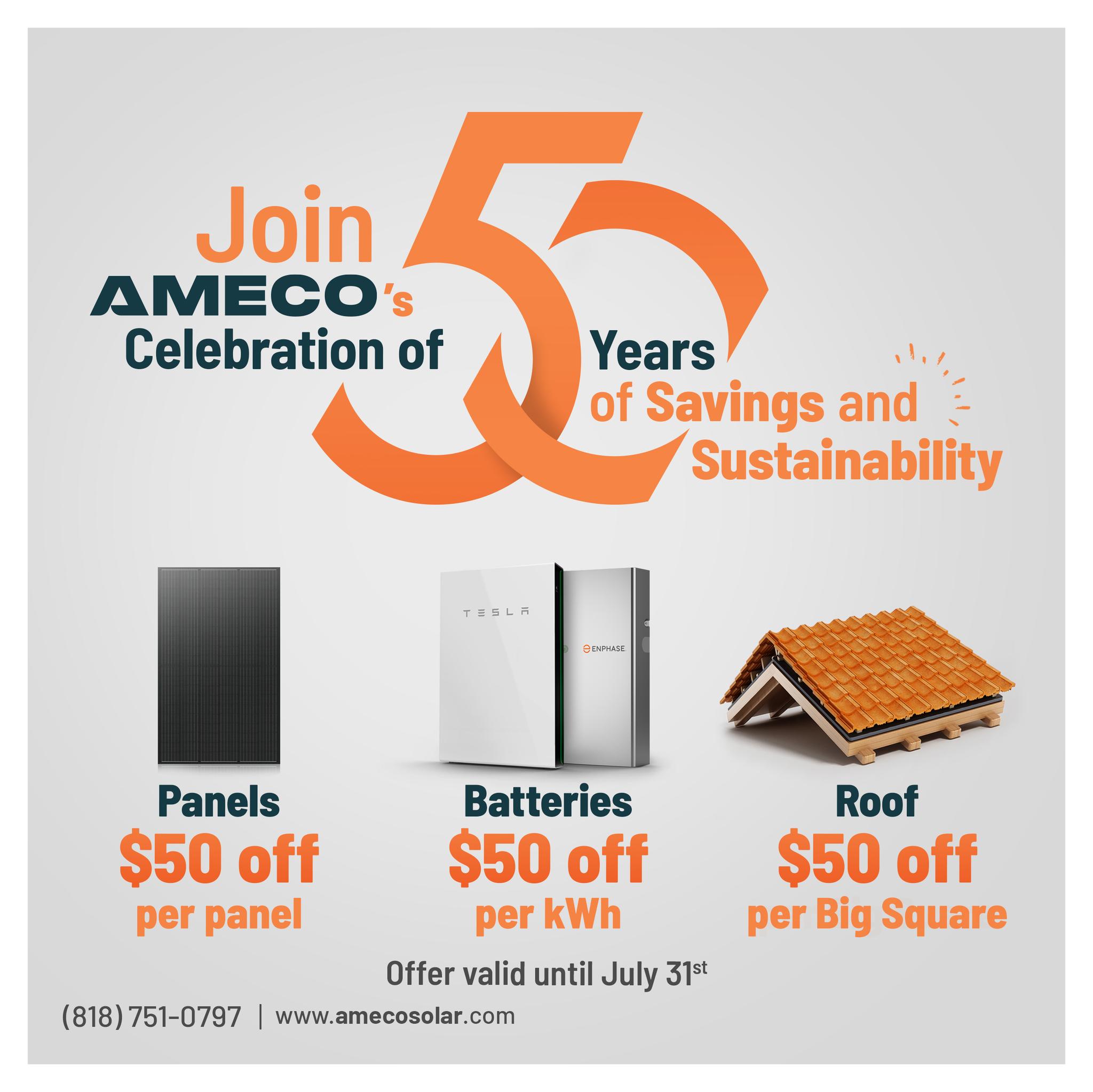 Join AMECO's 50th celebration!