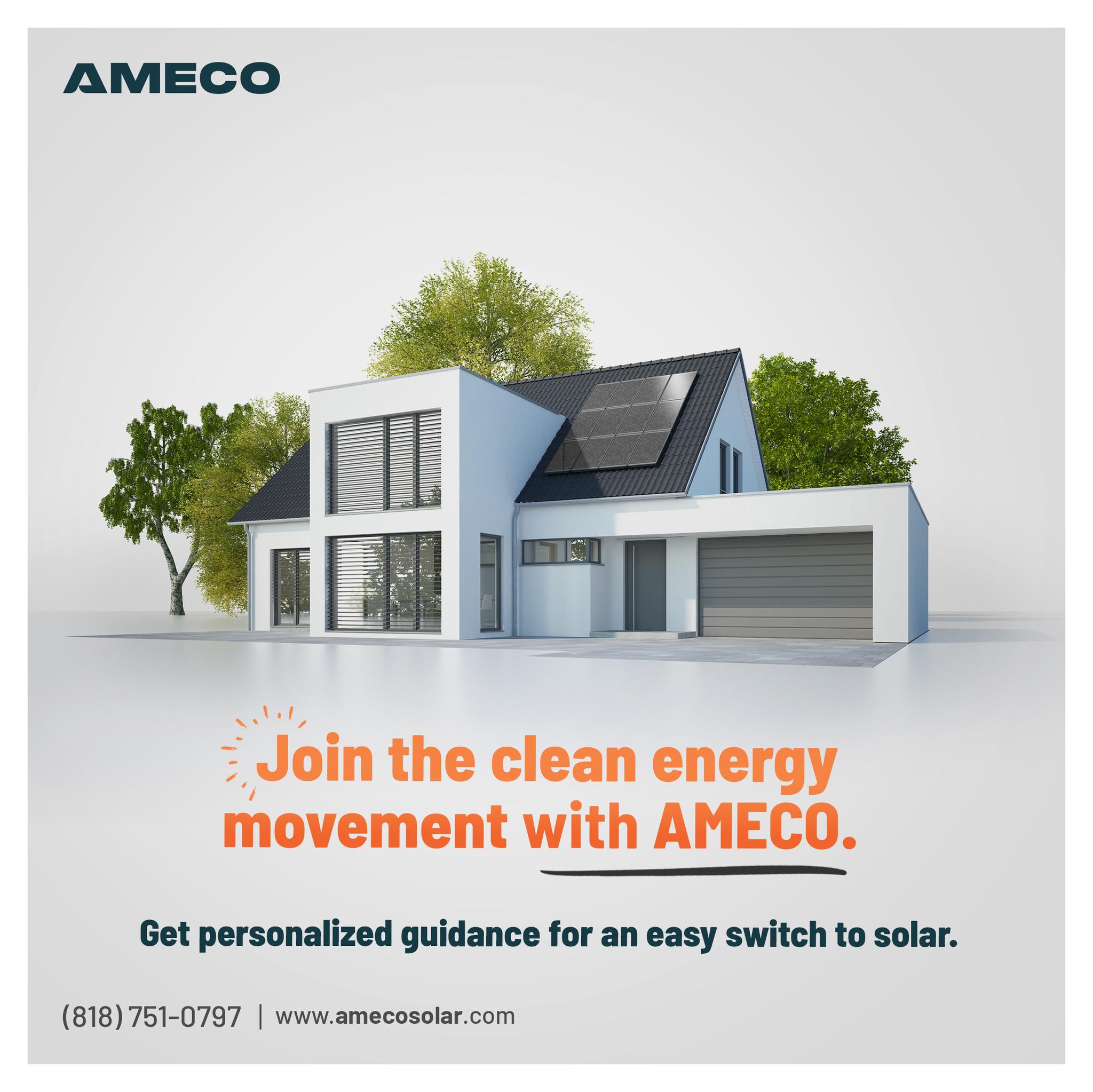 Join the clean energy movement with AMECO.
