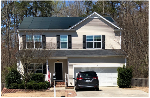 Beautiful front roof (HOA approved) installation.
