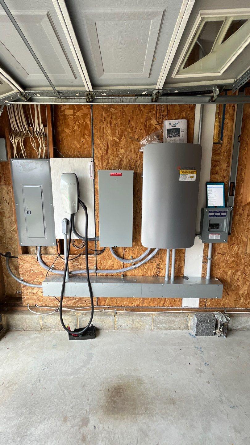 Whole home battery backup with EV Charger