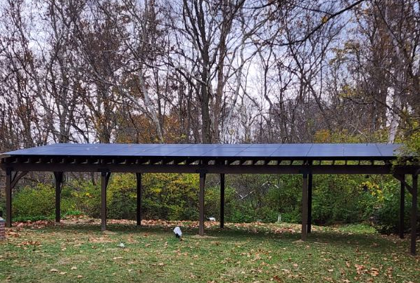 Dark Stain Pergola