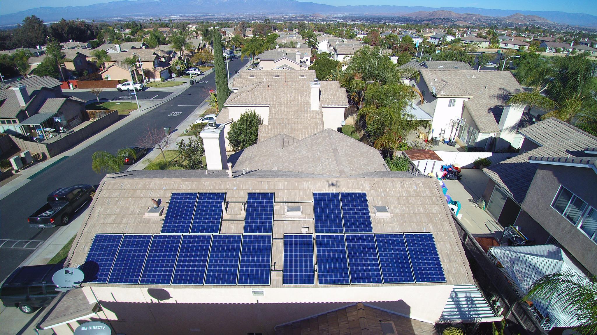 4kw system shot with drone