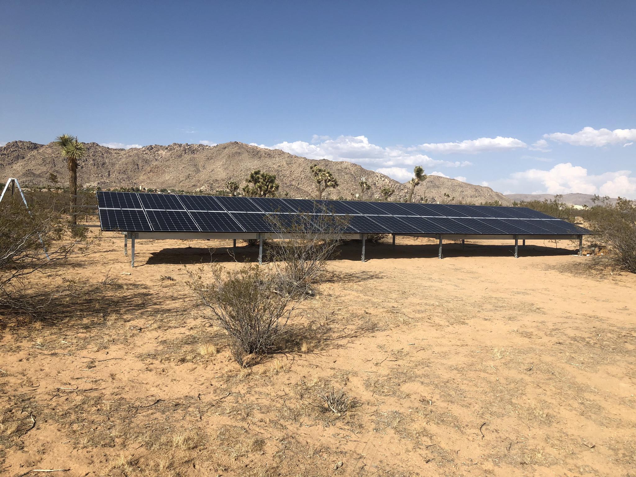 Ground Mount Solar Apple Valley San Bernardino County CA
