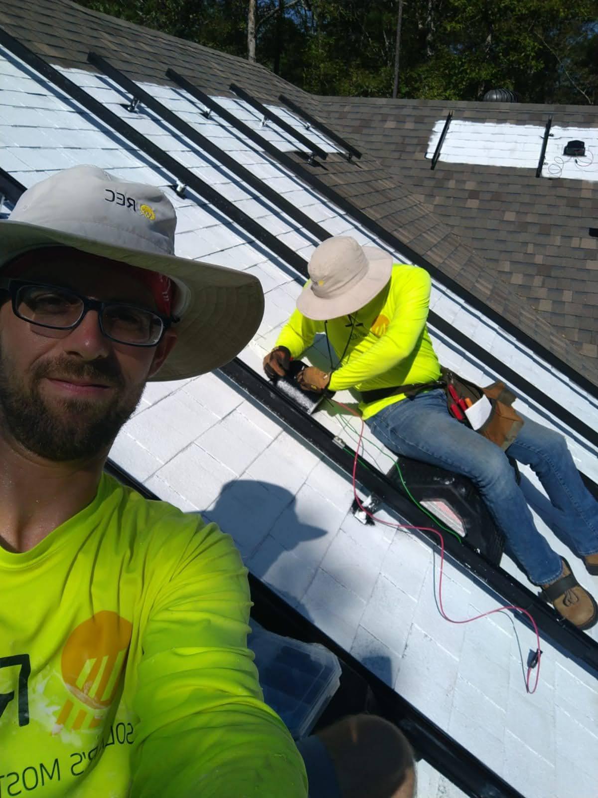 Yours truly on the install