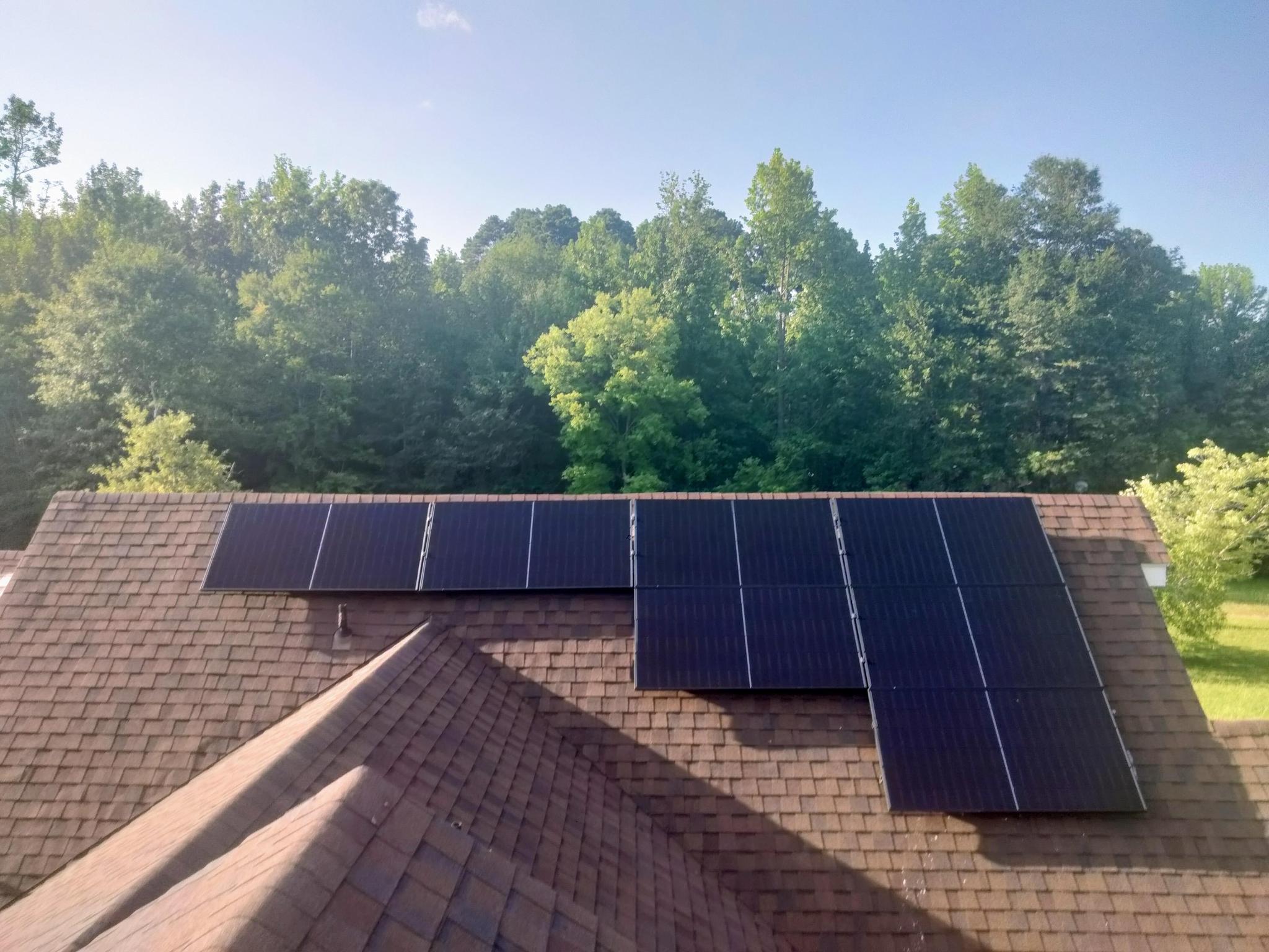 Our install soaking up the sun