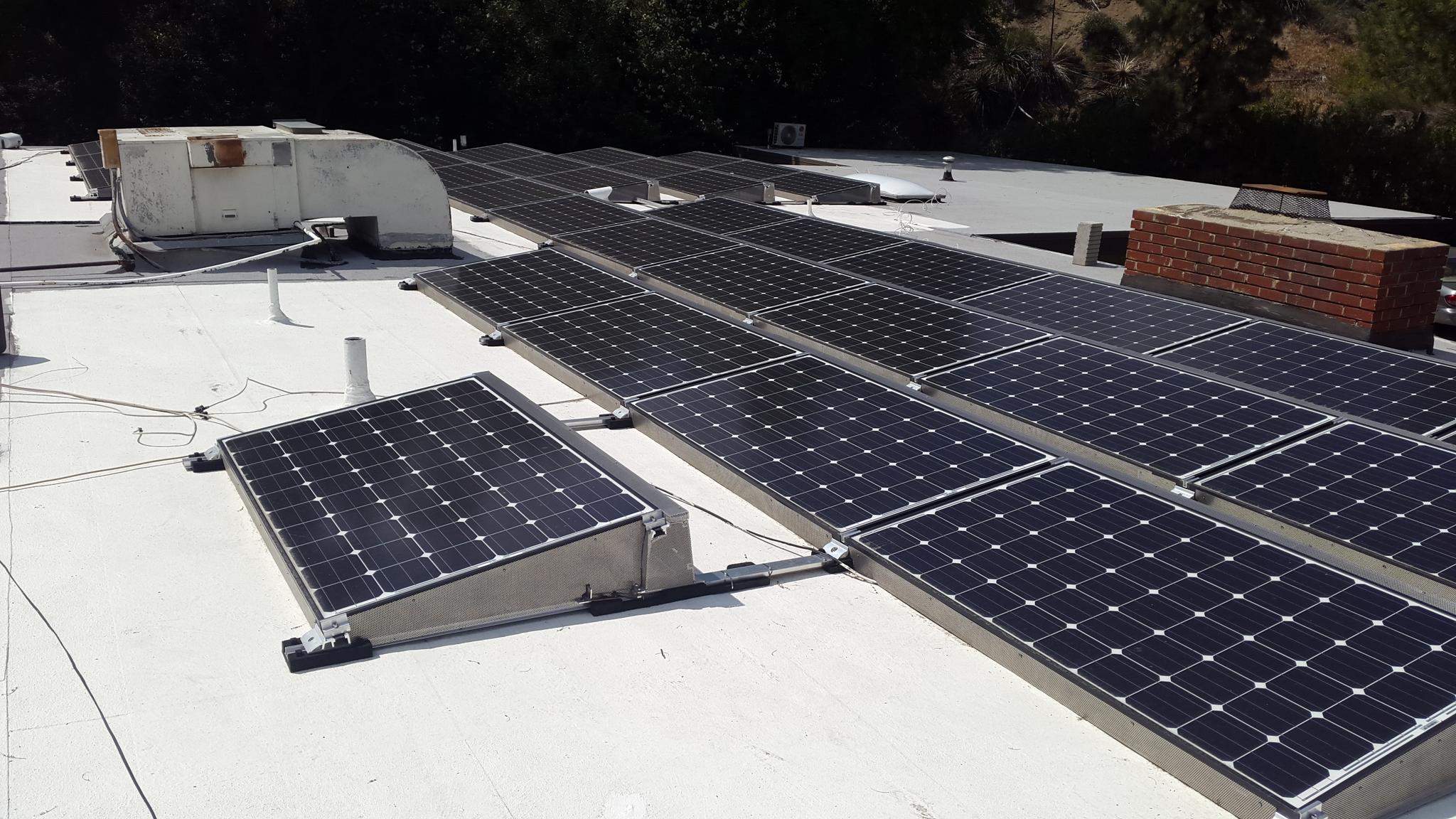 Flat Roof Ballasted Racking