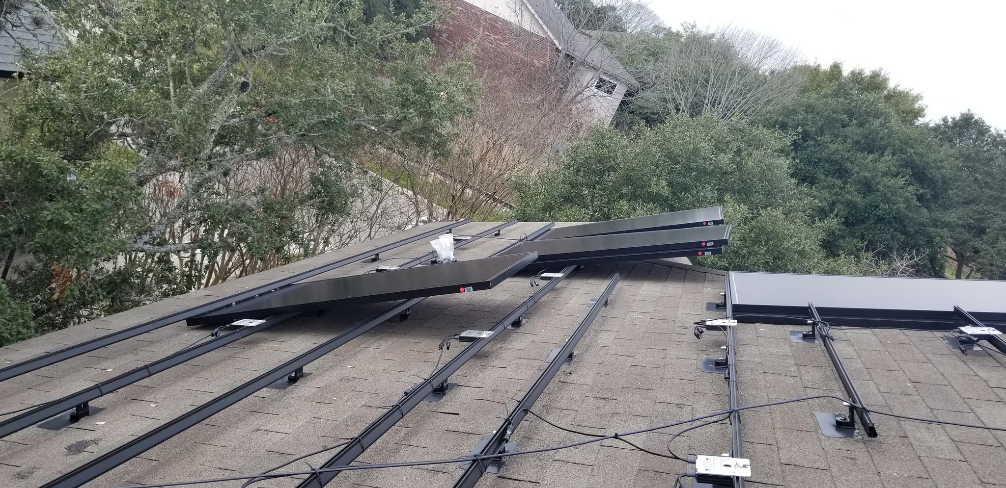 Racking that will hold modules in place