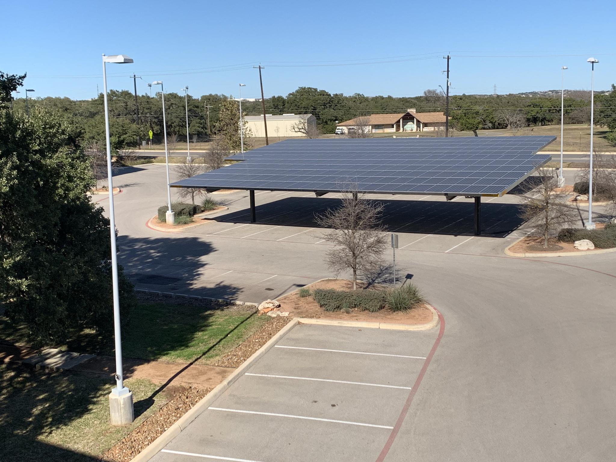 Commercial Solar Carport Installation