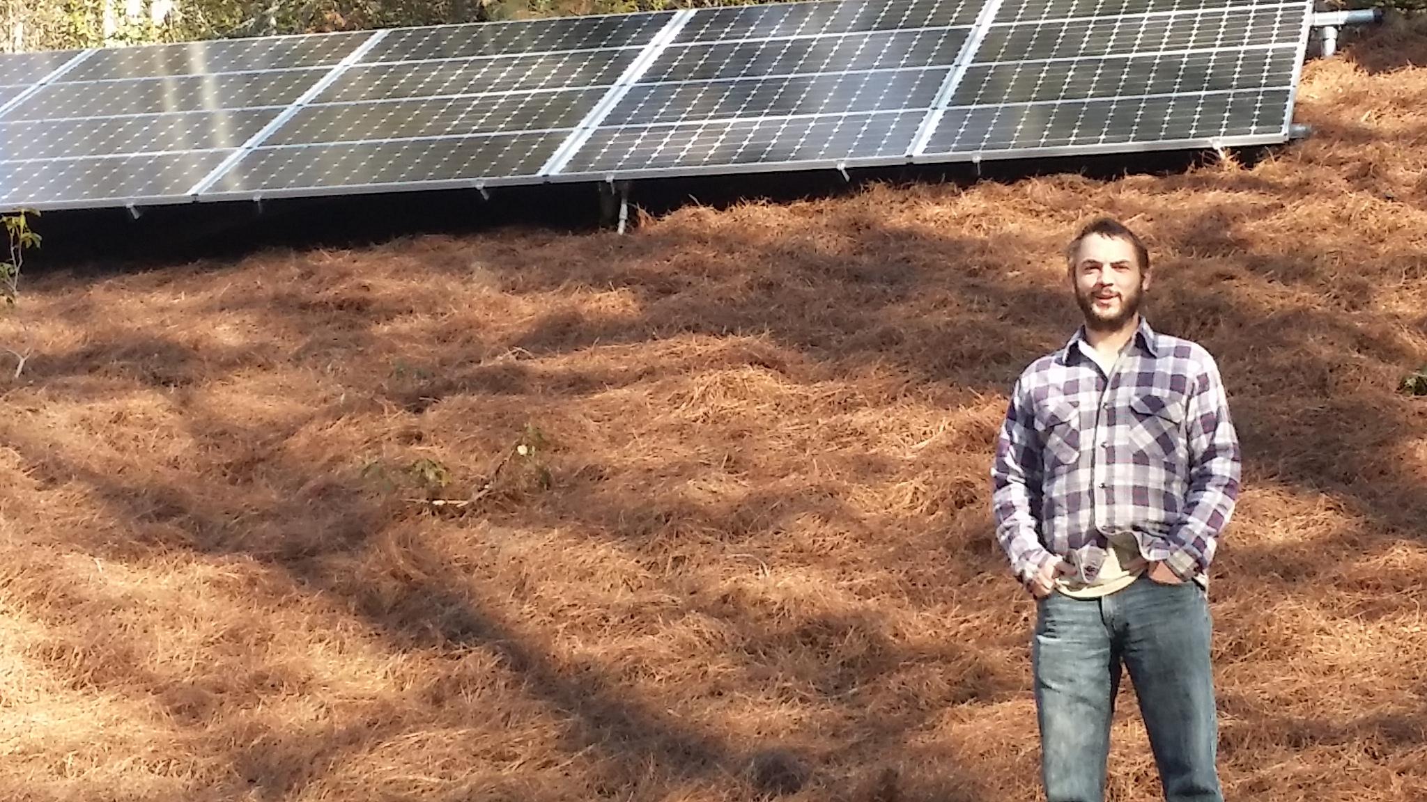 Patrick at our Brevard, NC Ground Mount with GREAT production!