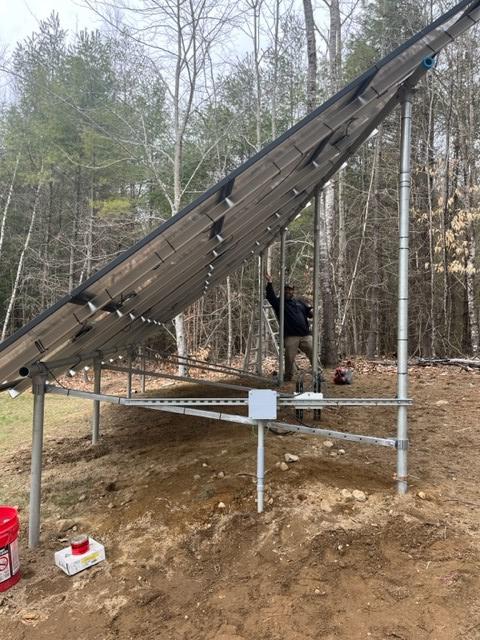 Side View Ground Mount System