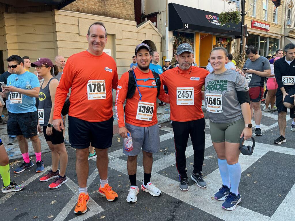 President Chris Hale, and some of the SunBlue Energy team ran in this years Sleepy Hollow Halloween 10K!