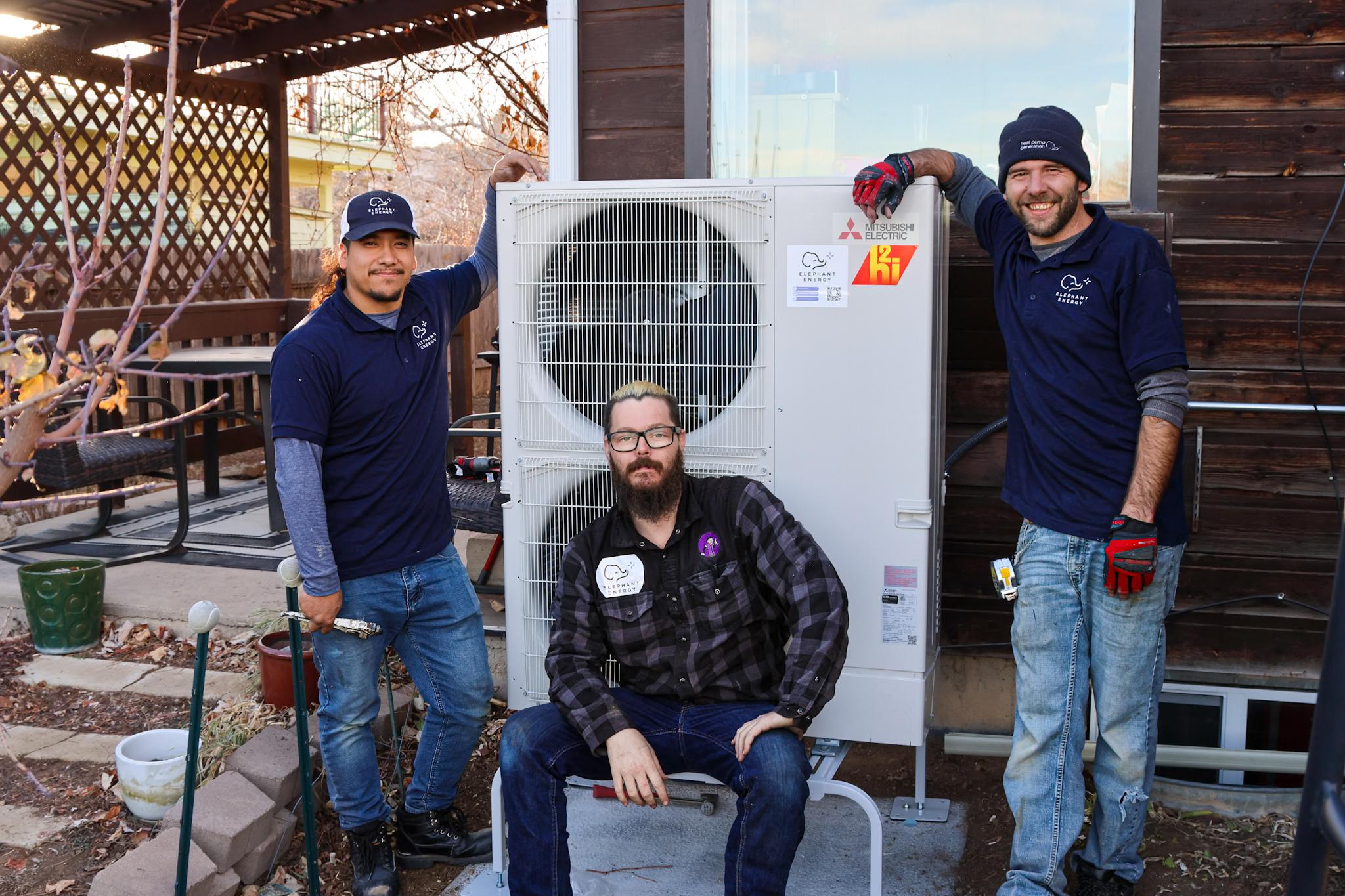 Elephant Energy install team