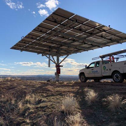 Finished sun tracker installation