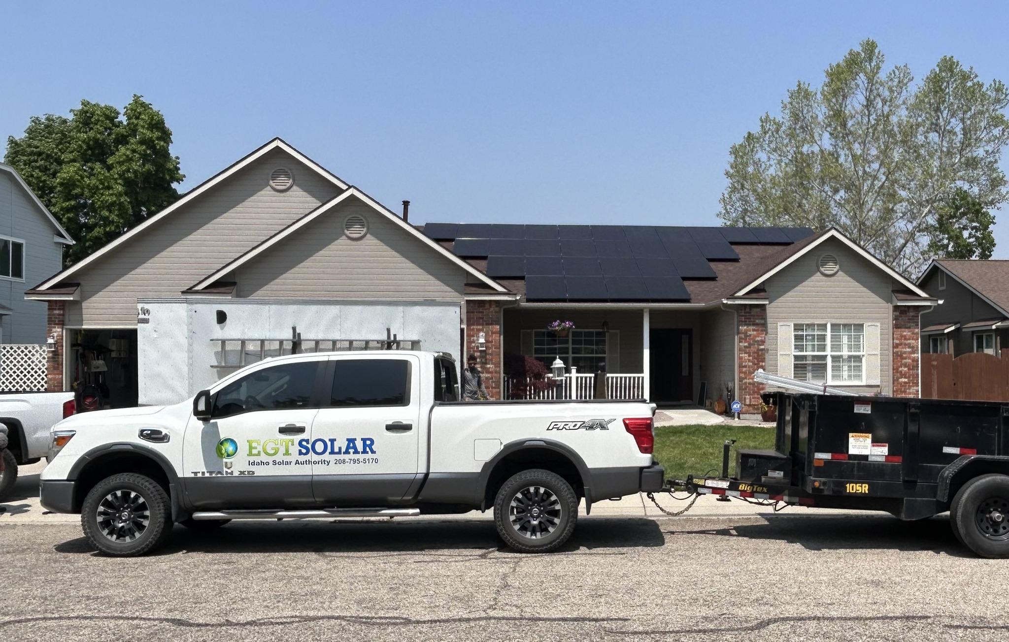 We will alwasy shoe up in EGT marked trucks and vans