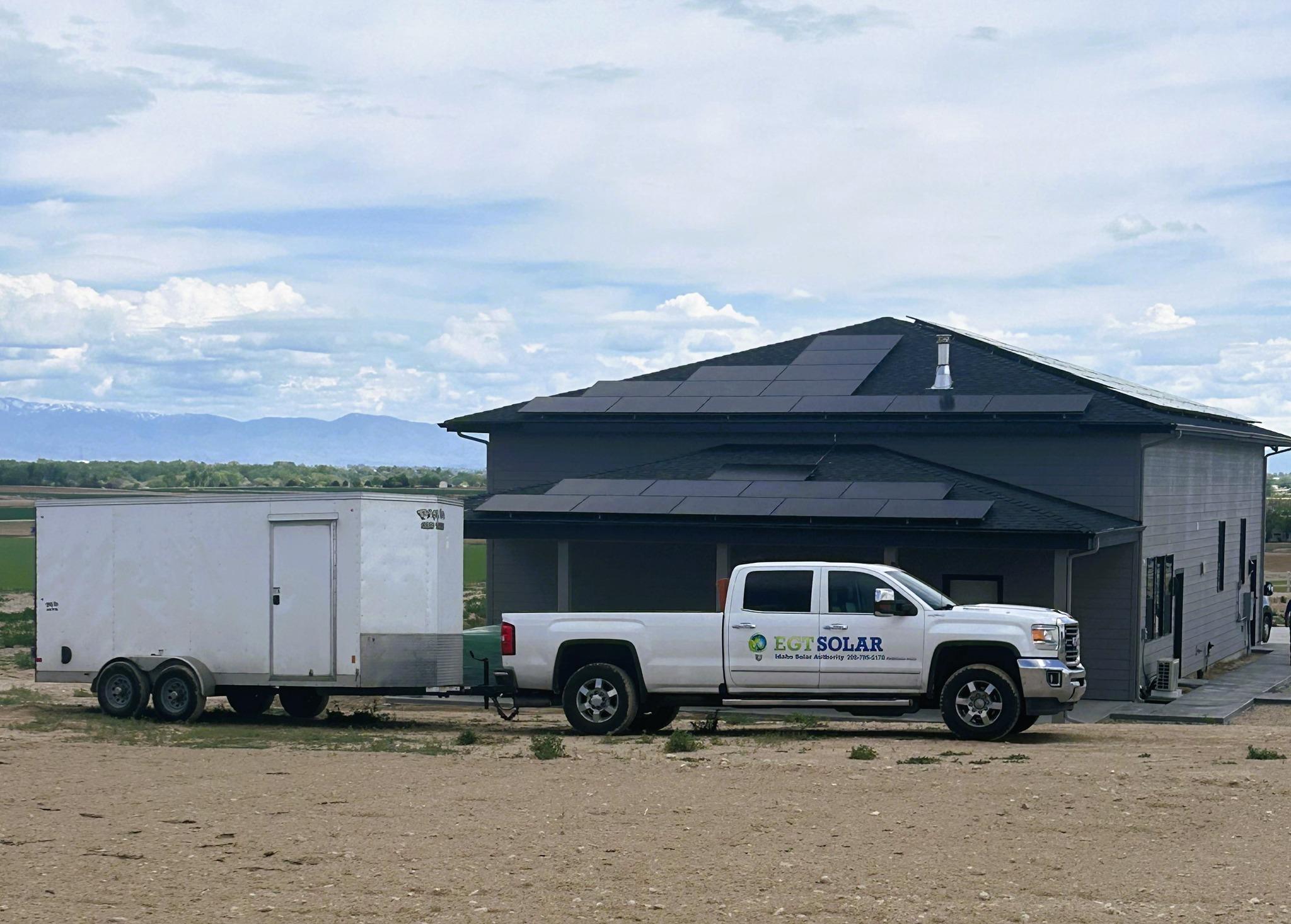 This customers shop was perfect for the solar installation