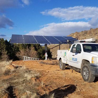 Sun Tracker fully mounted