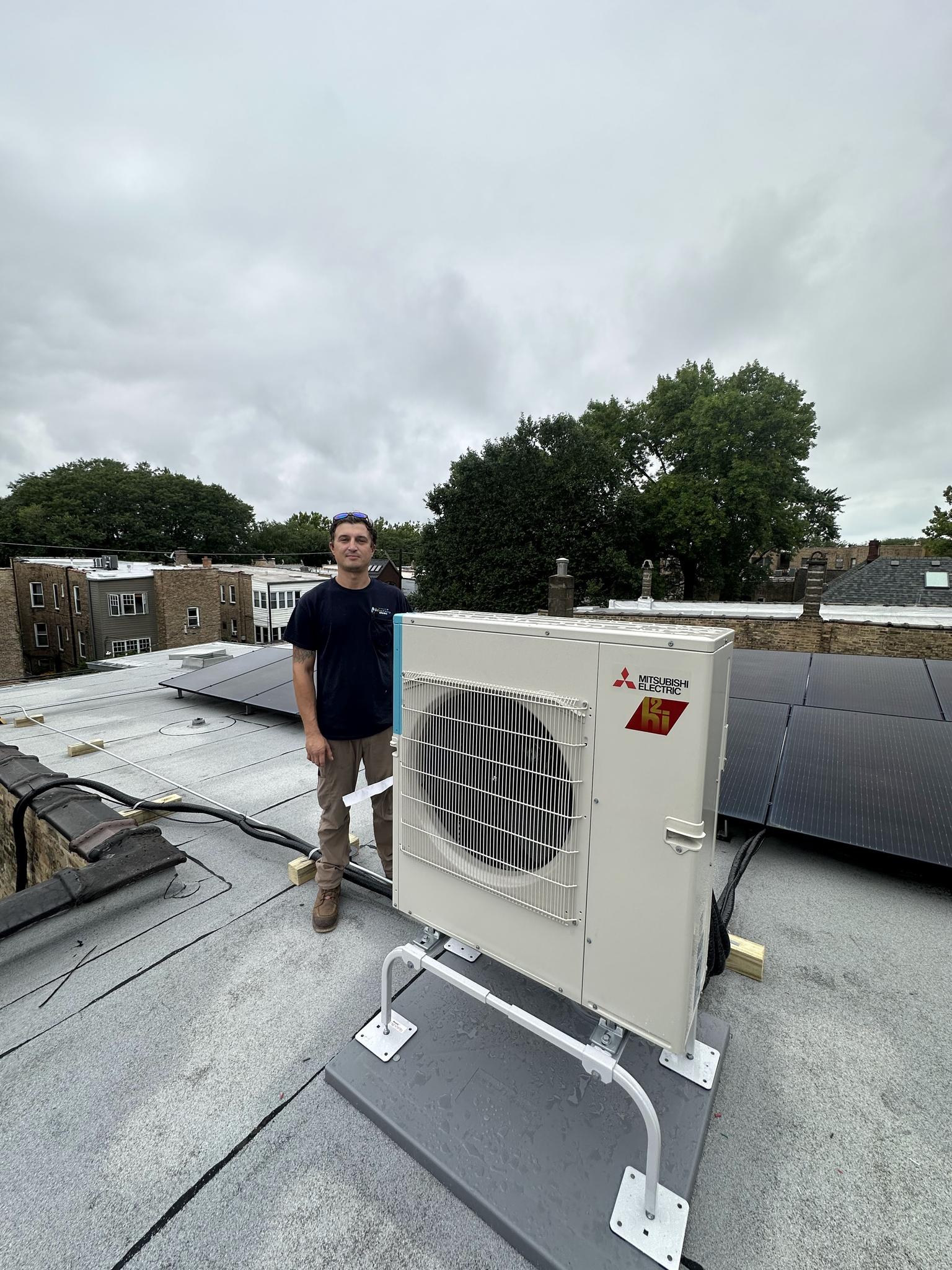 Mitsubishi Ductless Mini Split Installation Commercial Project