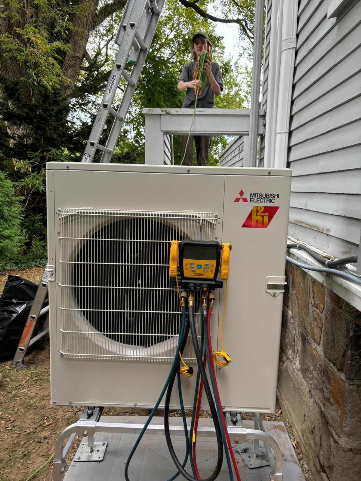 Mitsubishi Ductless Heat Pump Installation  in Brookline, MA