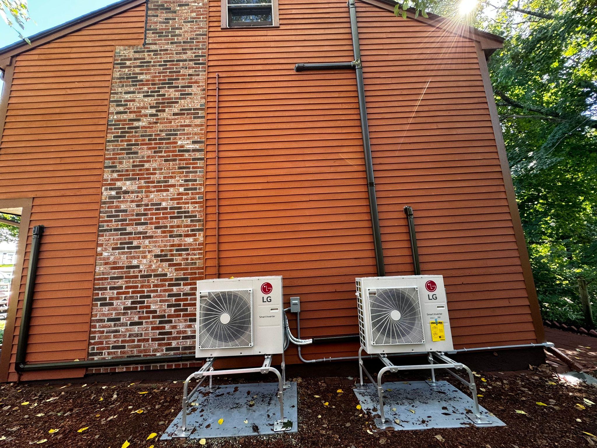 LG Multizone Heat Pump Installation in Newton, MA