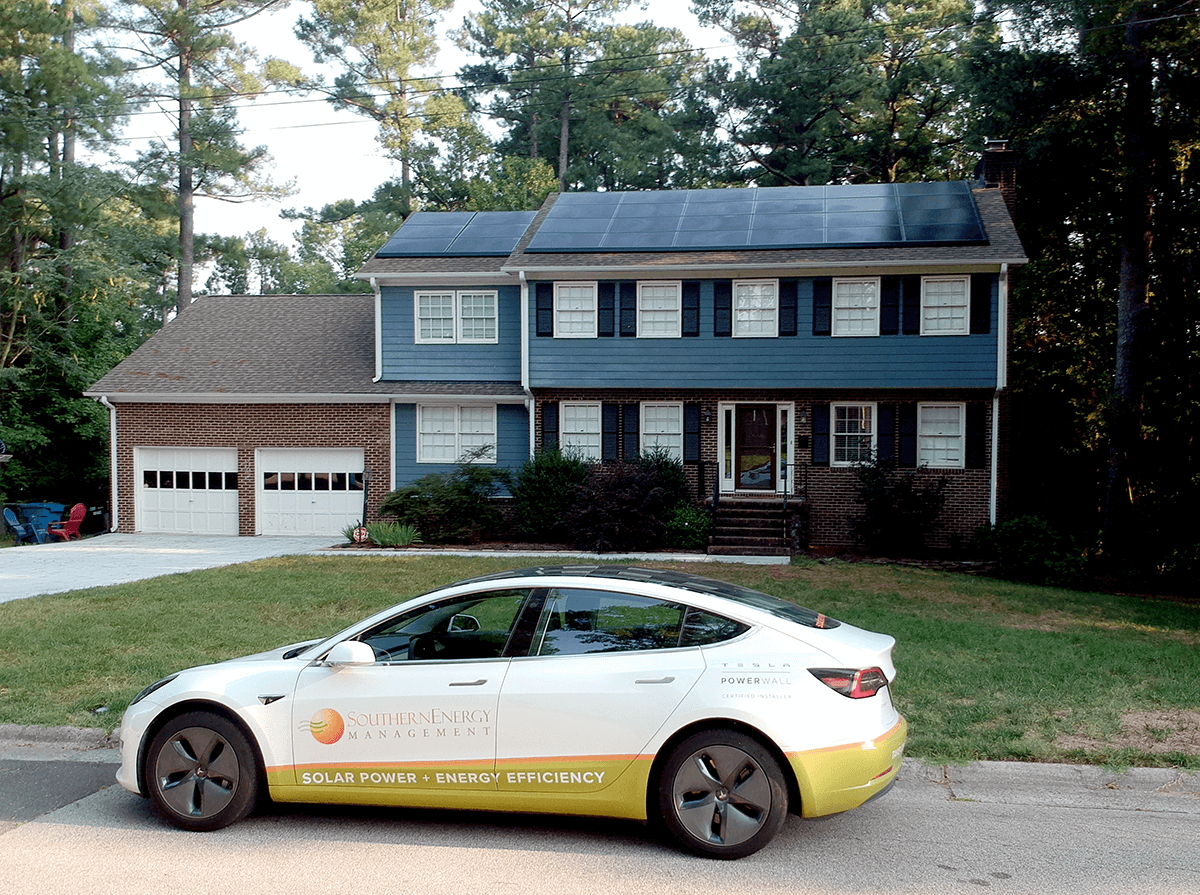 9.6kW Tesla Solar Panel system in Durham, NC